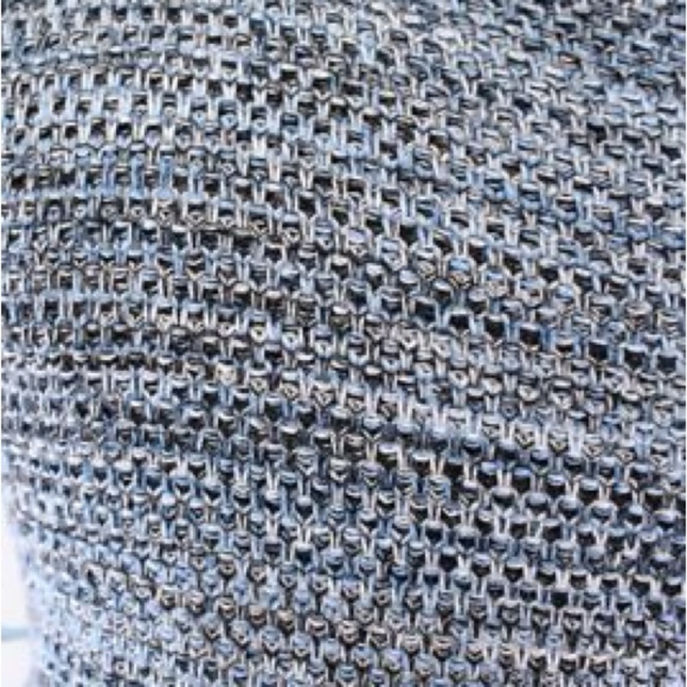 HOLDING HORSES Blue Textured Mini Dress - Picture 6 of 7